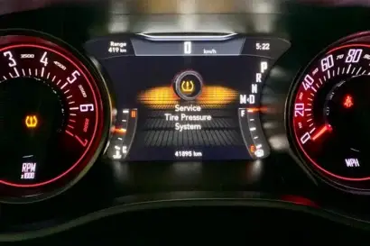 Service Tire Monitor System Warning Light