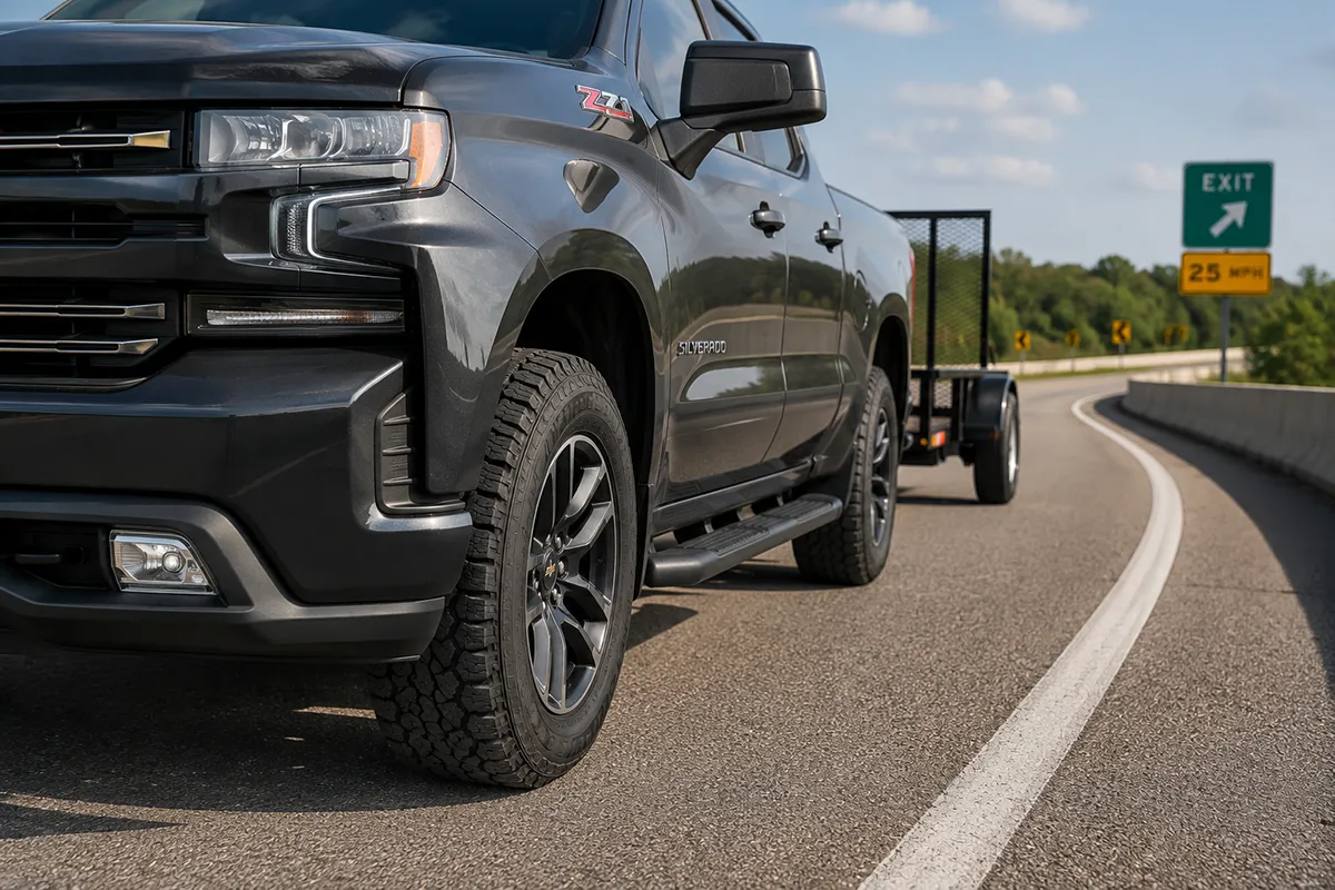 Chevrolet Silverado fitted with Michelin Defender LTX M/S2 truck tires
