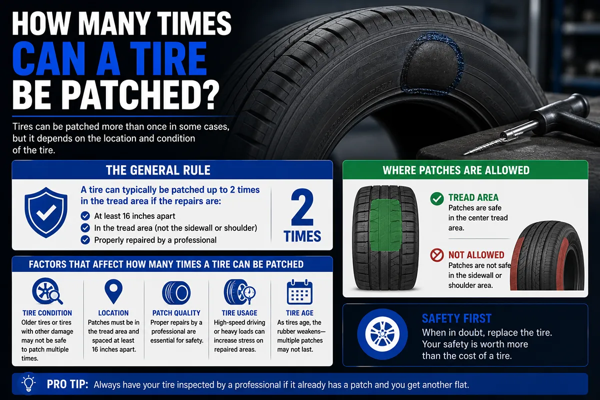 How Many Times Can a Tire Be Patched