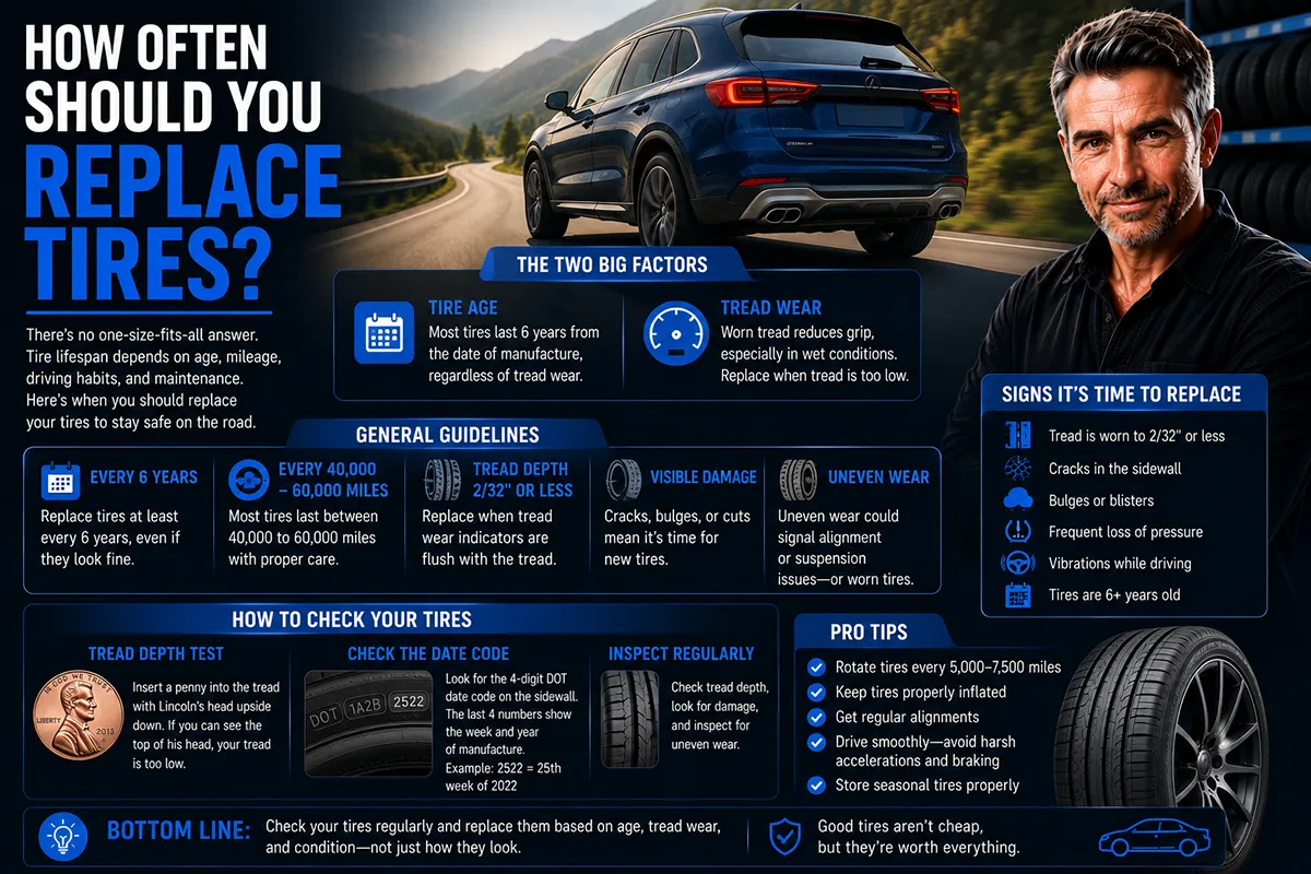 How Often Should You Replace Your Tires