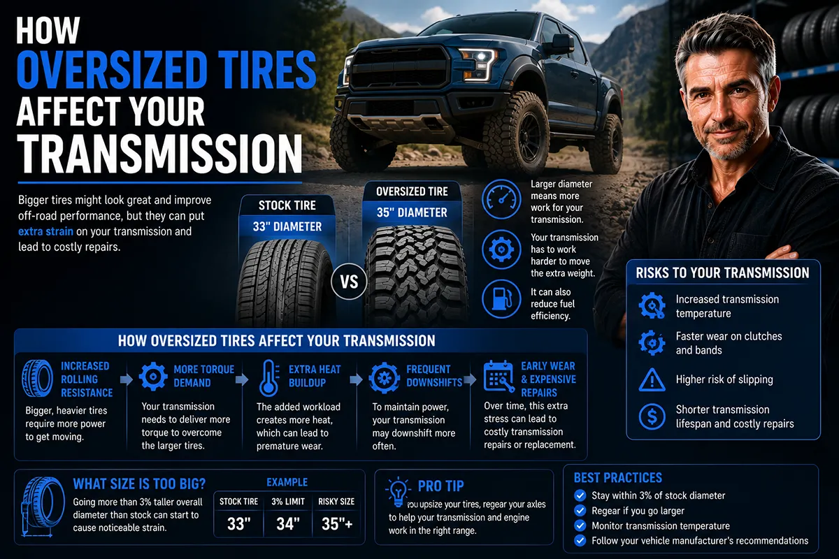 How Oversized Tires Affect Your Transmission
