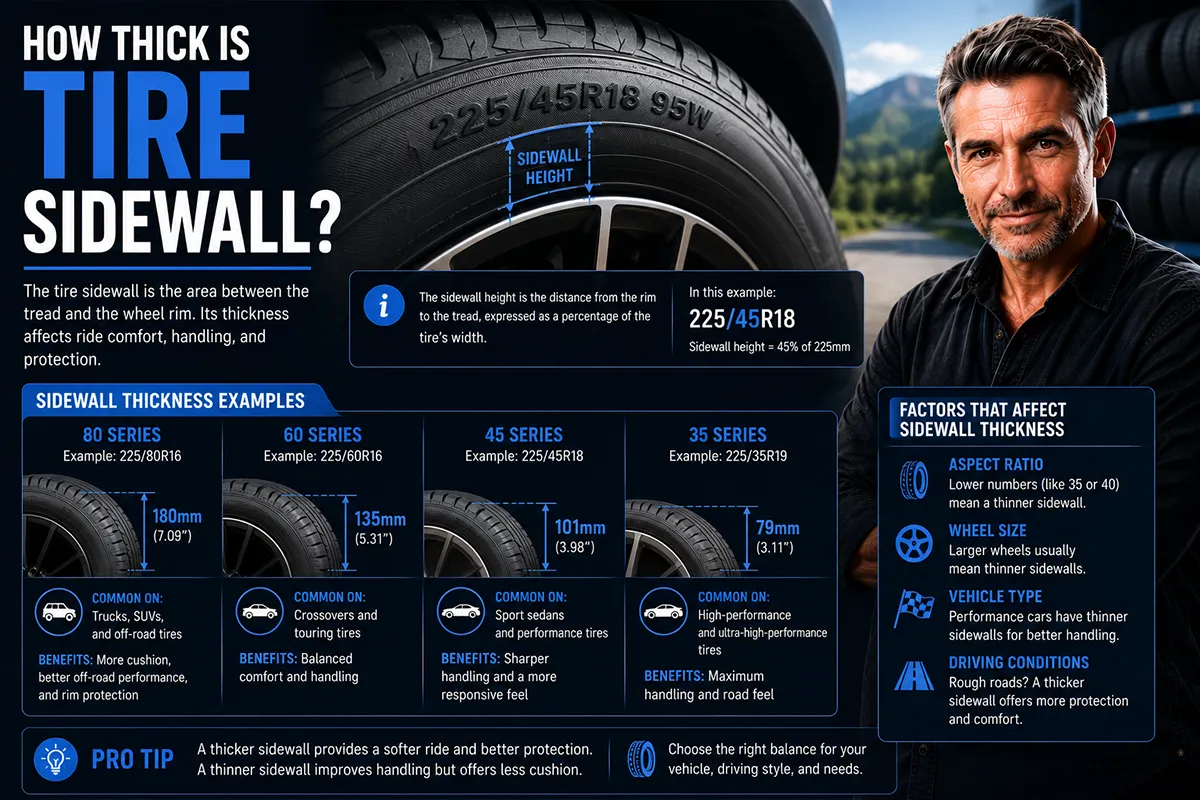 How Thick Is a Tire Sidewall