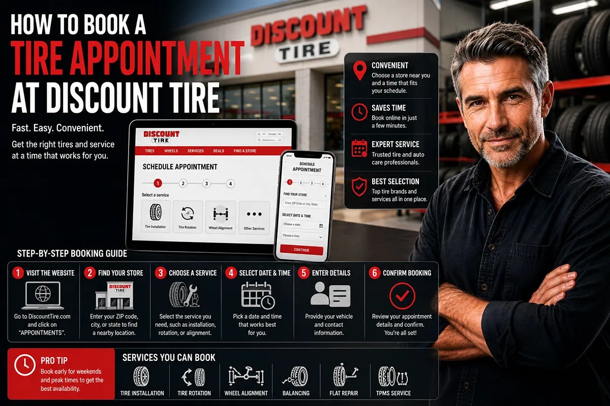 How to Book a Tire Appointment at Discount Tire
