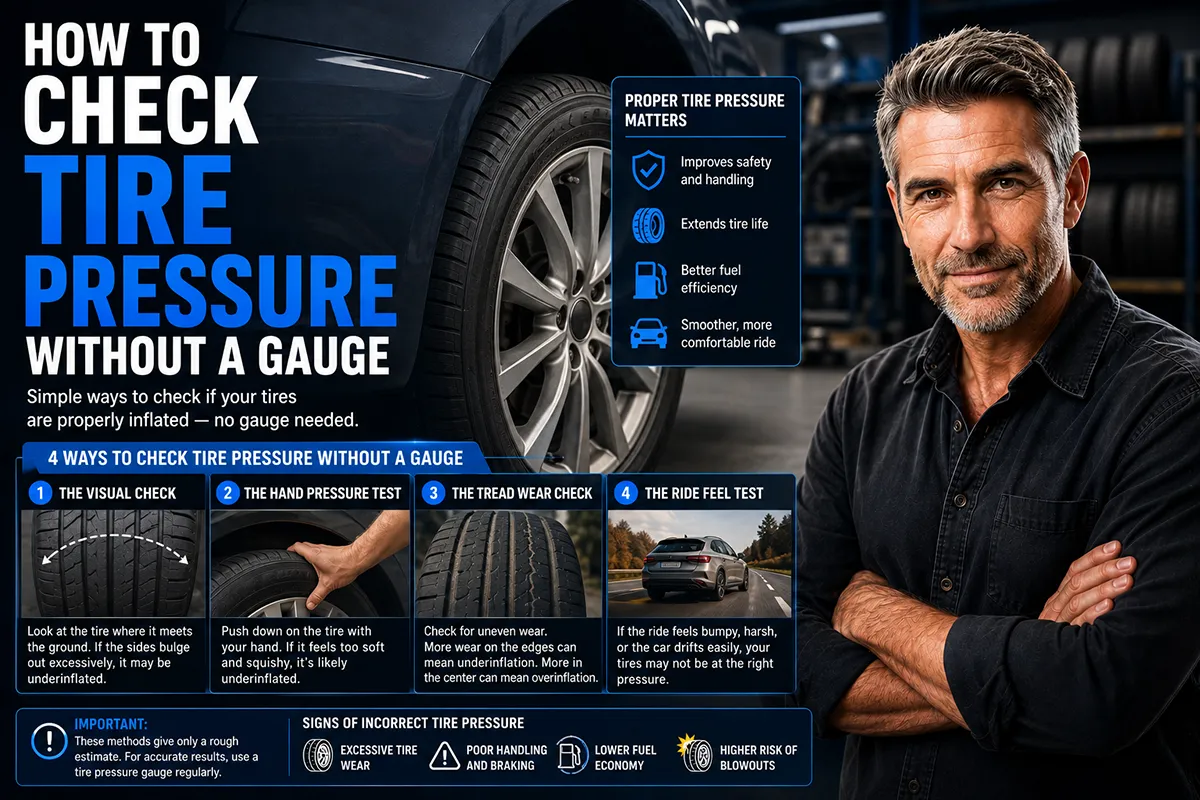 How to Check Tire Pressure Without a Gauge