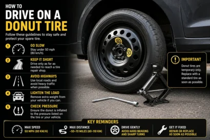 How to Drive on a Donut Tire