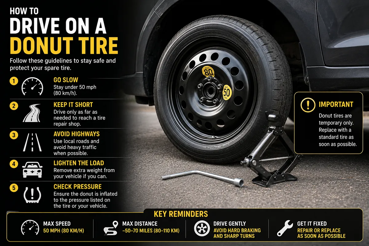 How to Drive on a Donut Tire