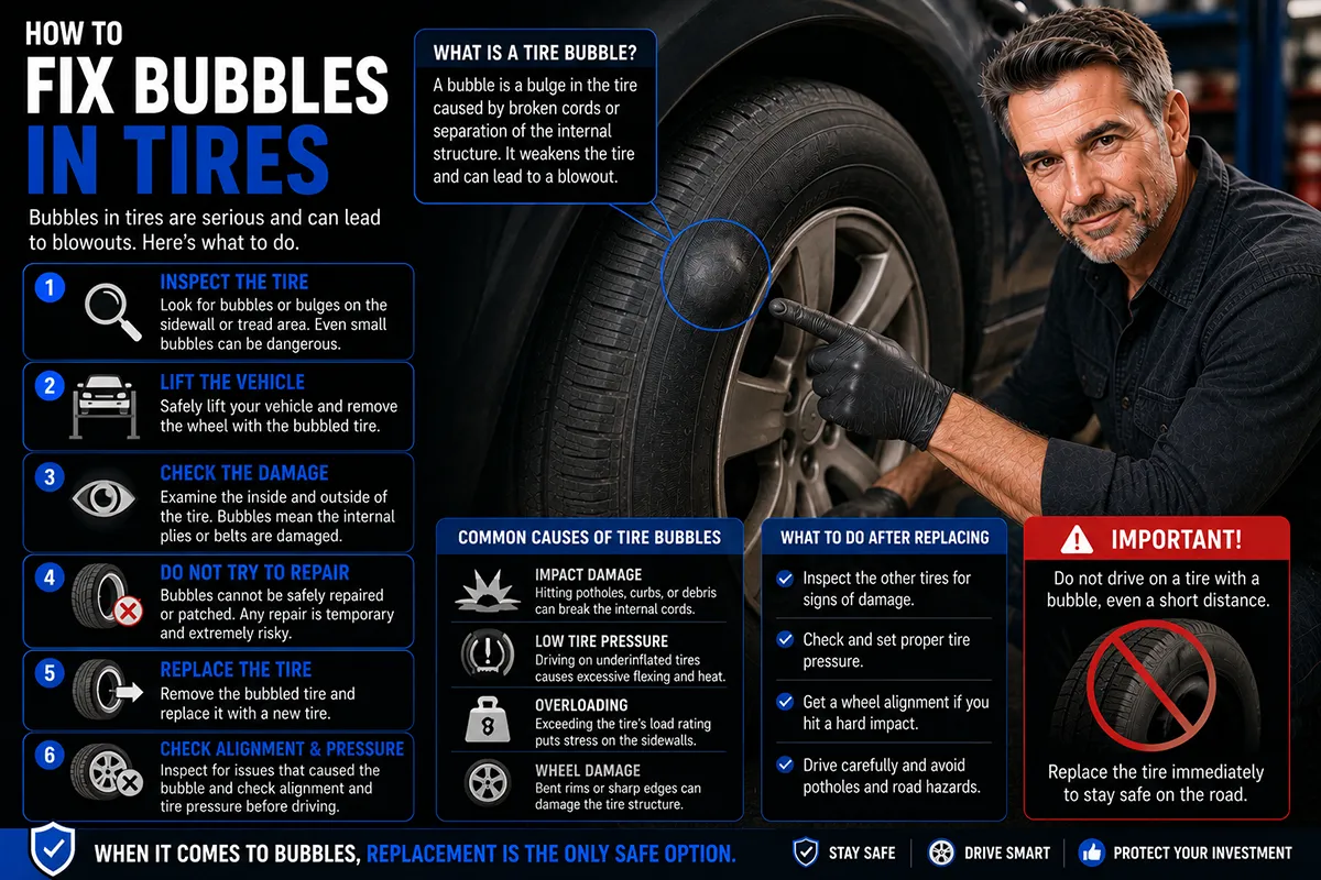 How to Fix Bubbles in Tires