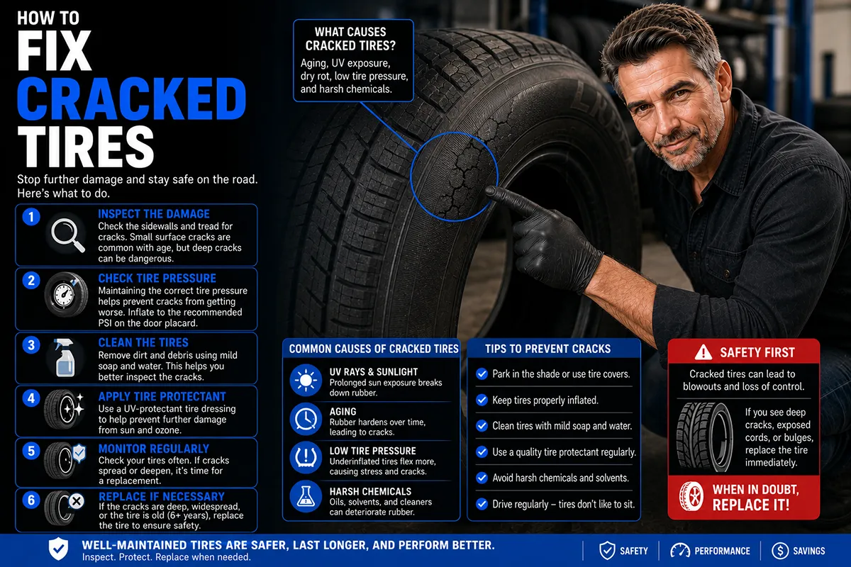 How to Fix Cracked Tires