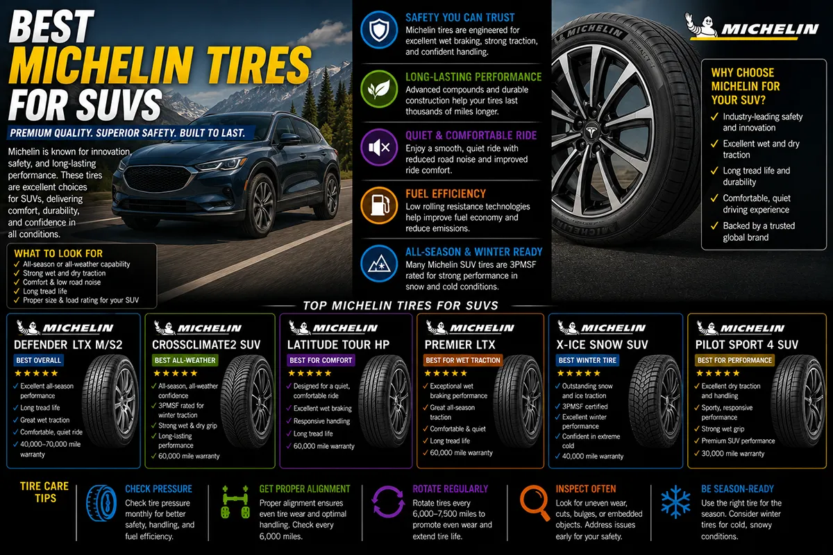 Best Michelin Tires for SUVs