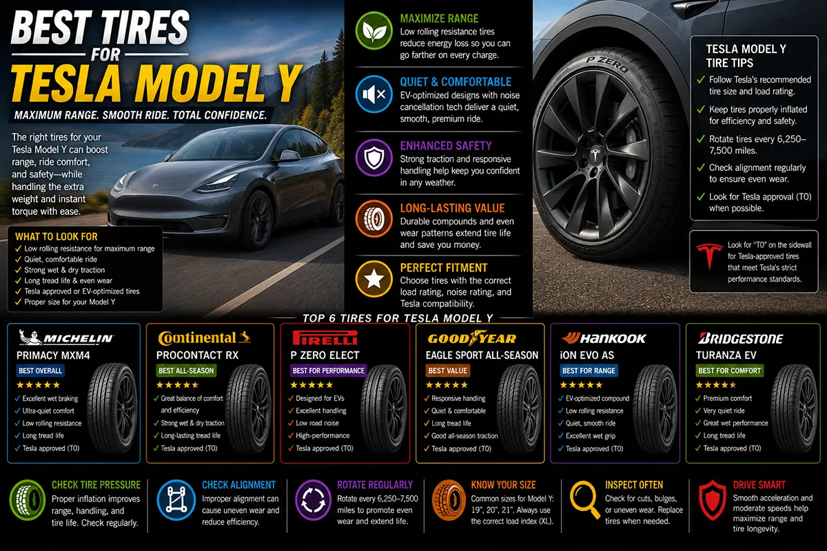 Best Tires for Tesla Model Y