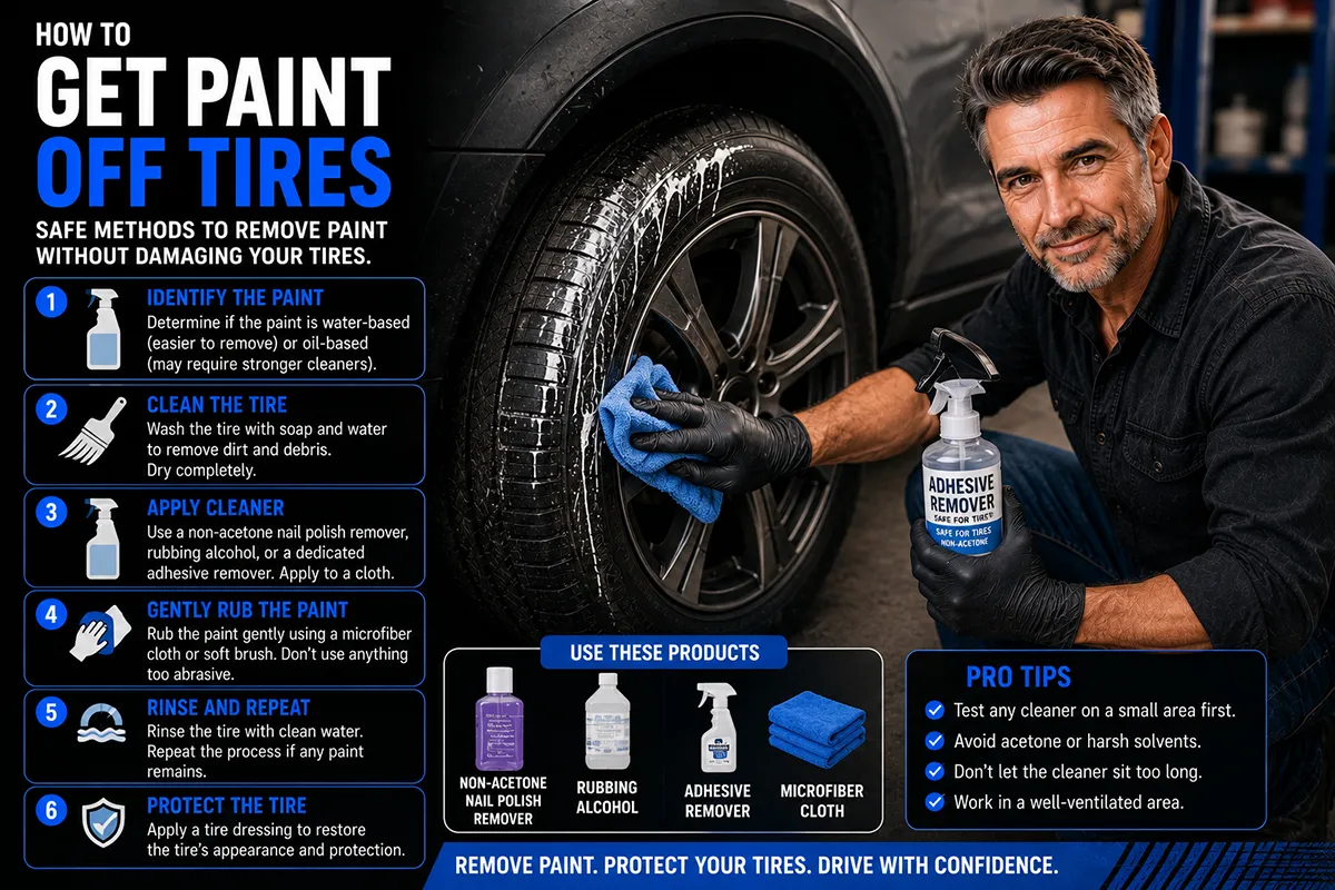 How to Get Paint Off Tires
