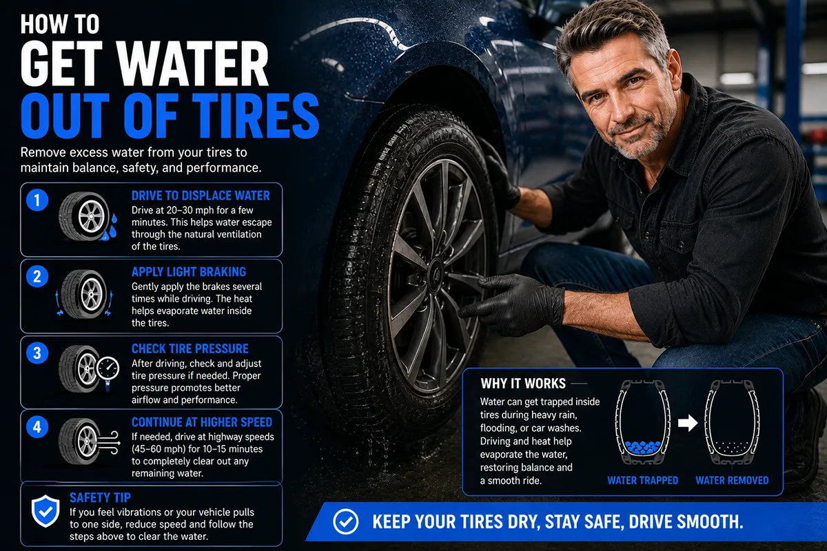 How to Get Water Out of Tires