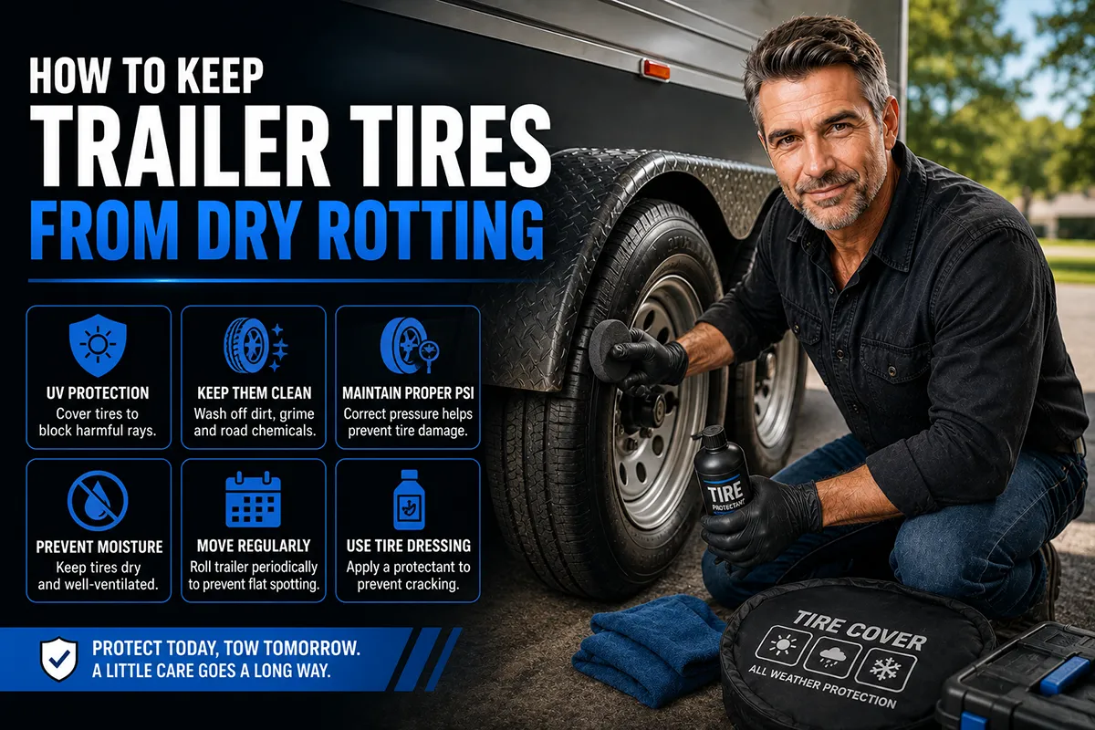 How to Keep Trailer Tires From Dry Rotting