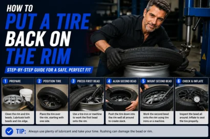 How to Put a Tire Back on the Rim