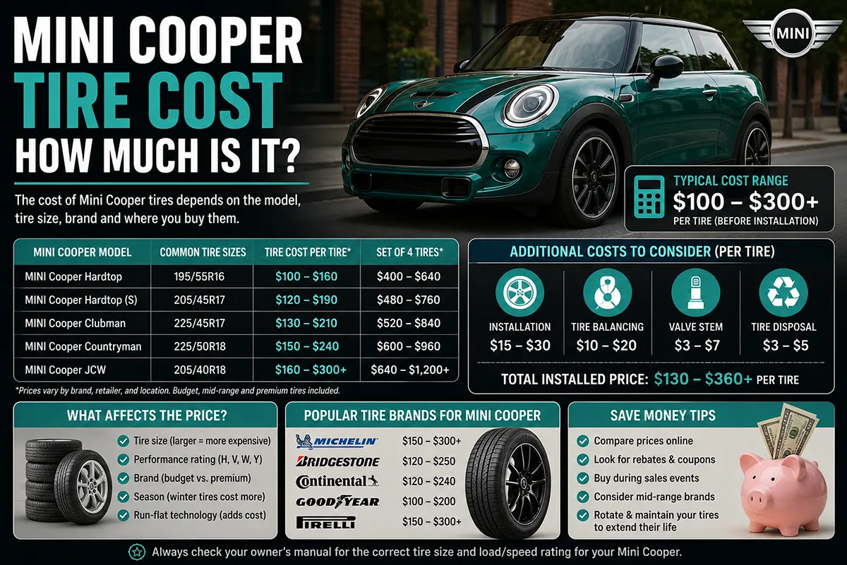 How Much Do Mini Cooper Tires Cost