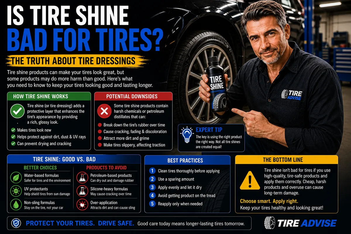 Is Tire Shine Bad for Tires