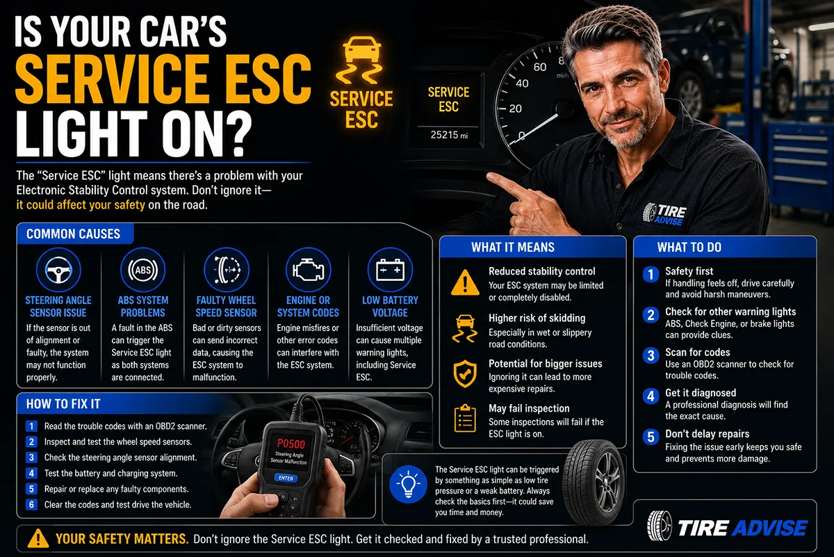 Is Your Car’s Service ESC Light On