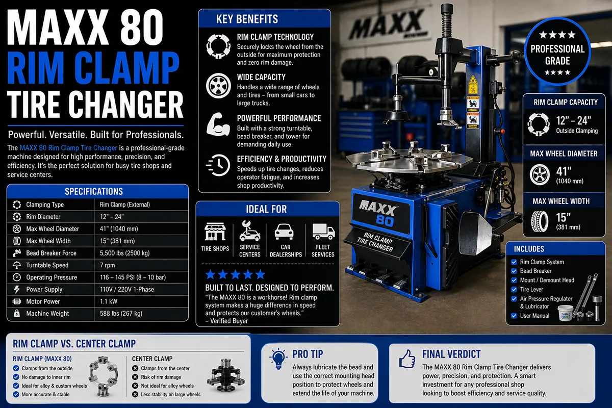 Maxx 80 Rim Clamp Tire Changer
