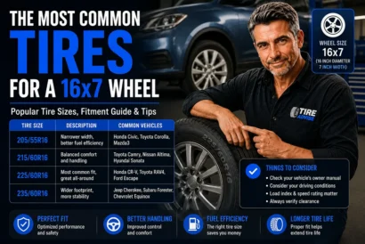 Most Common Tires for a 16x7 Wheel