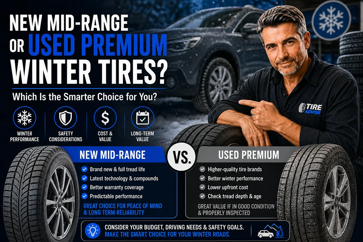 New Mid Range or Used Premium Winter Tires