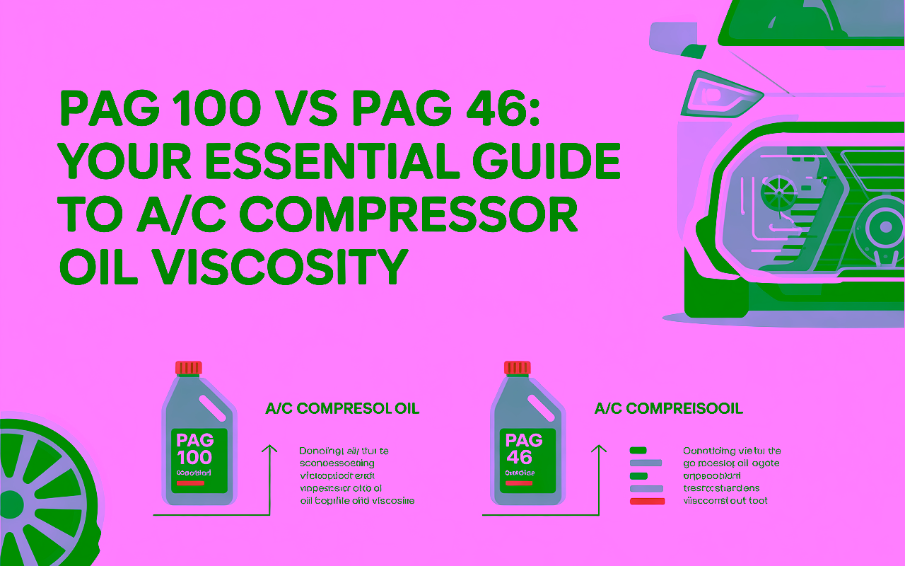 PAG 100 vs PAG 46: Which AC Compressor Oil Does Your Car Actually Need?