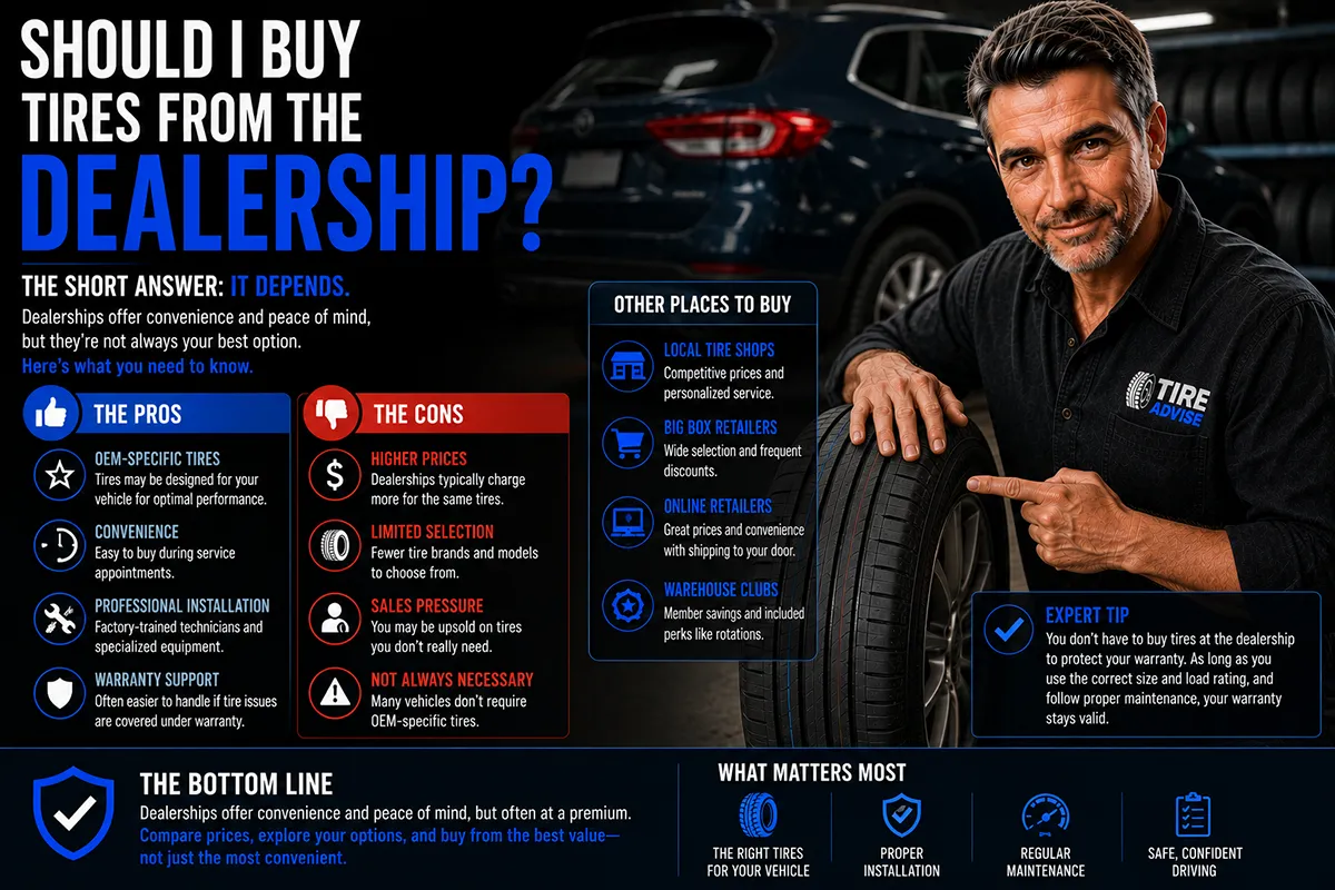 Should I Buy Tires From the Dealership