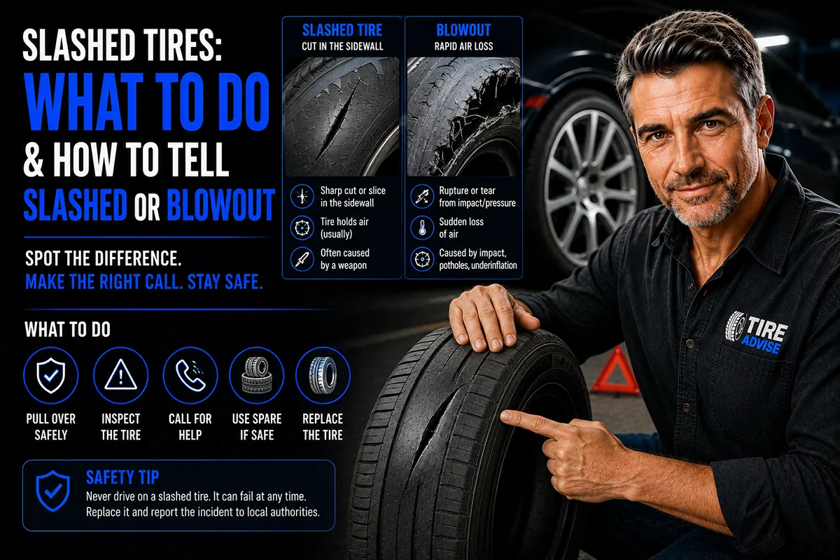 Slashed Tires: What to Do and How to Tell if It Was Slashed or a - Tire ...