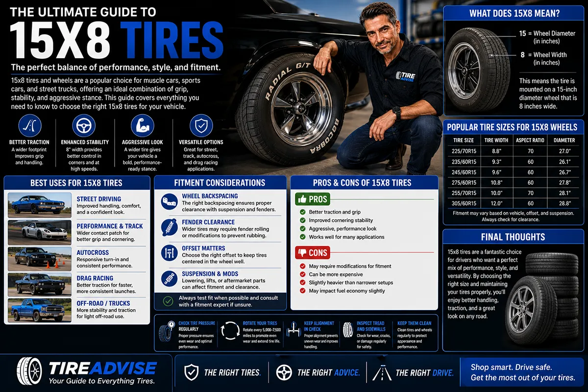Guide to 15x8 Tires