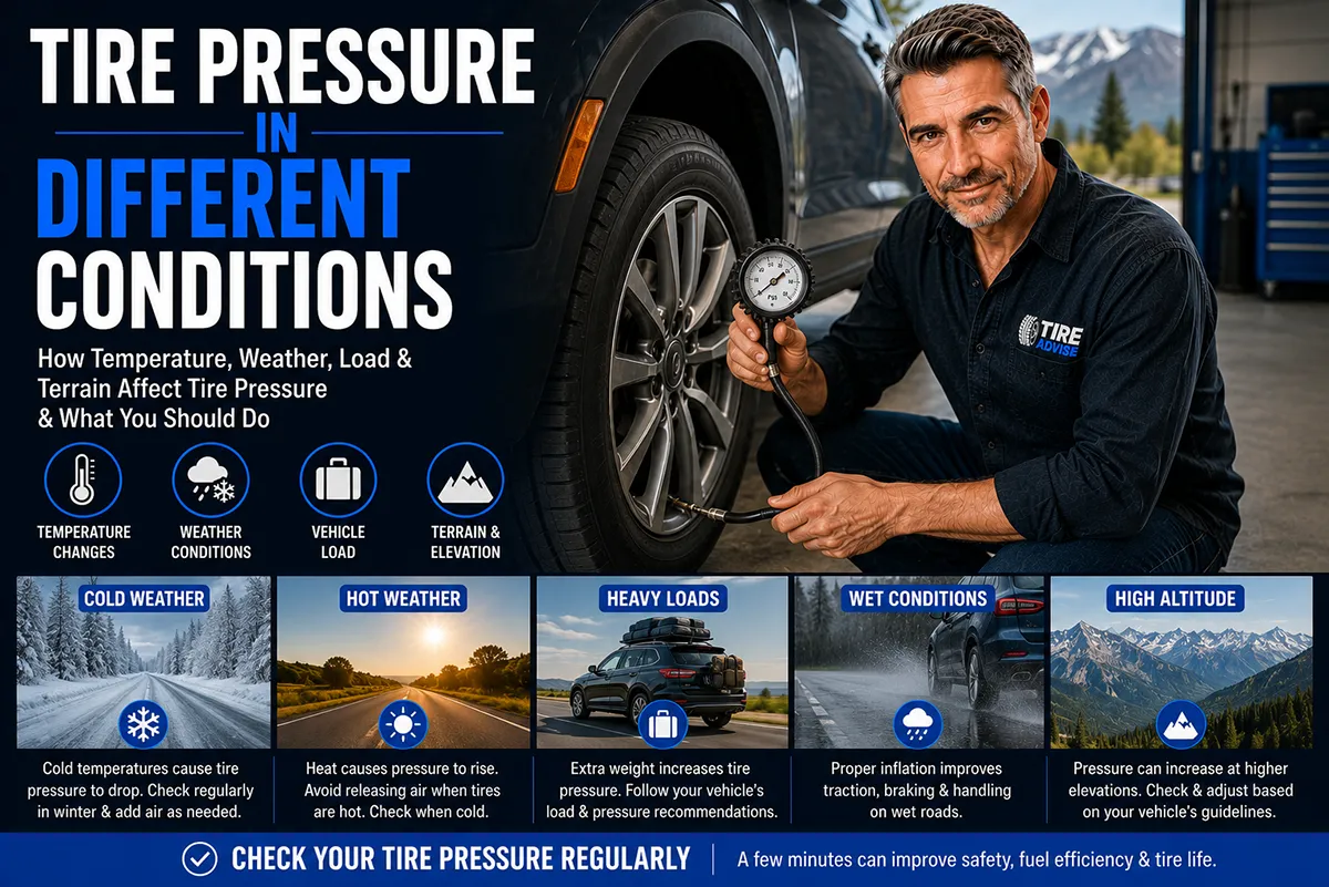 Tire Pressure Changes in Different Conditions