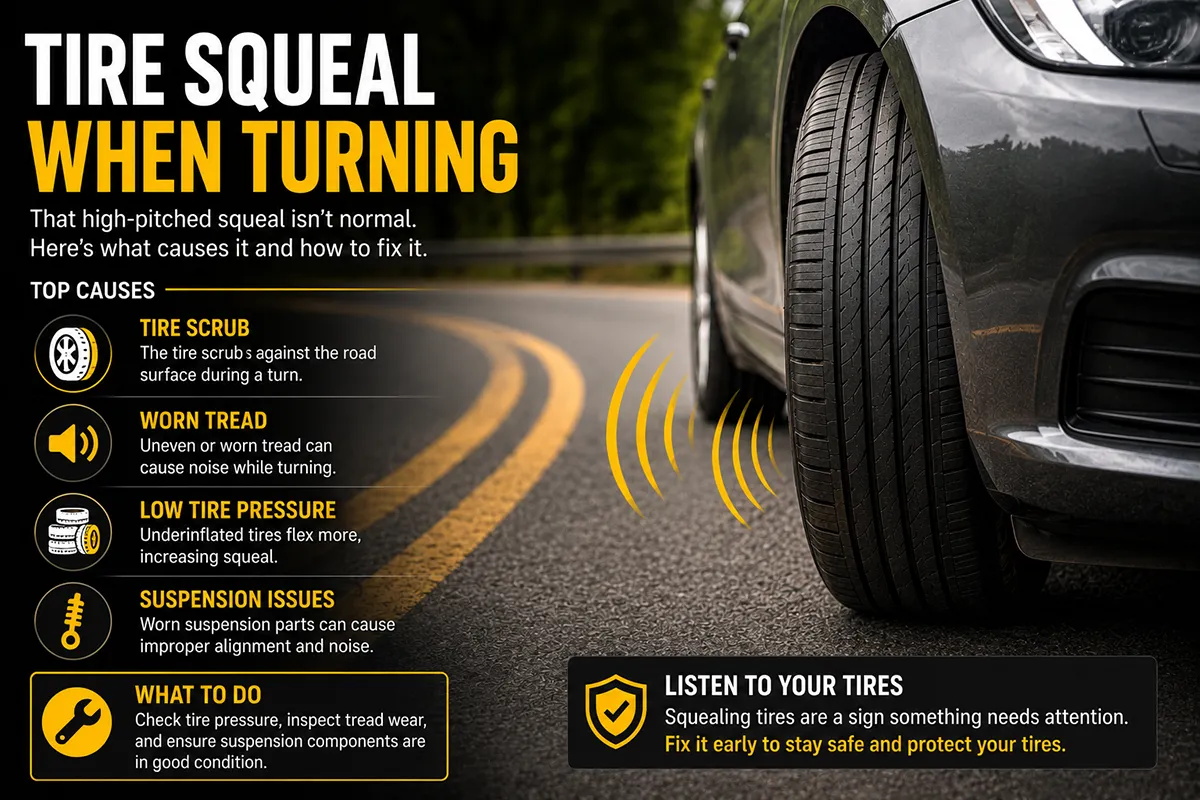 Tires Squeal When Turning