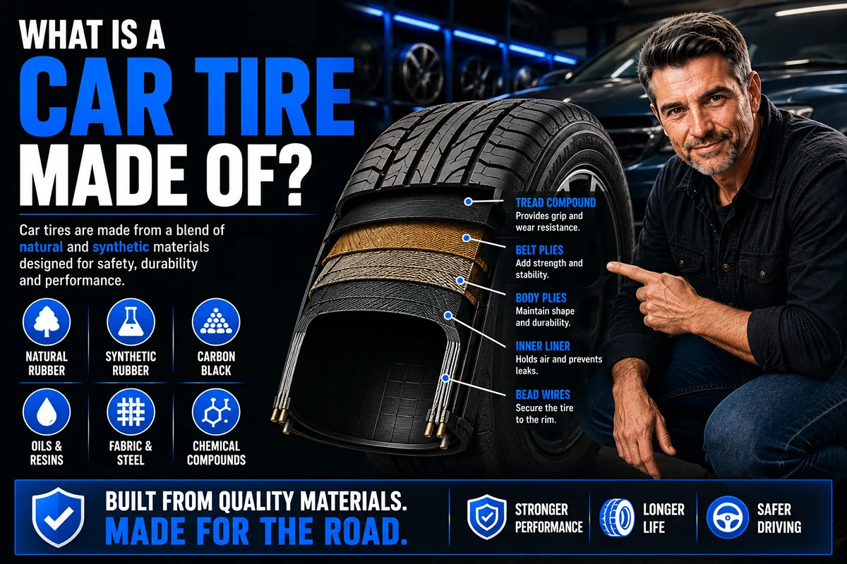 What Is a Car Tire Made Of