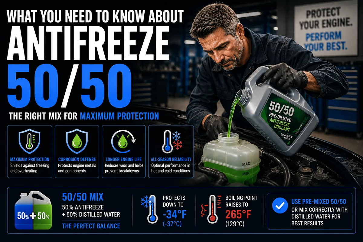 What You Need to Know About Antifreeze 50 50