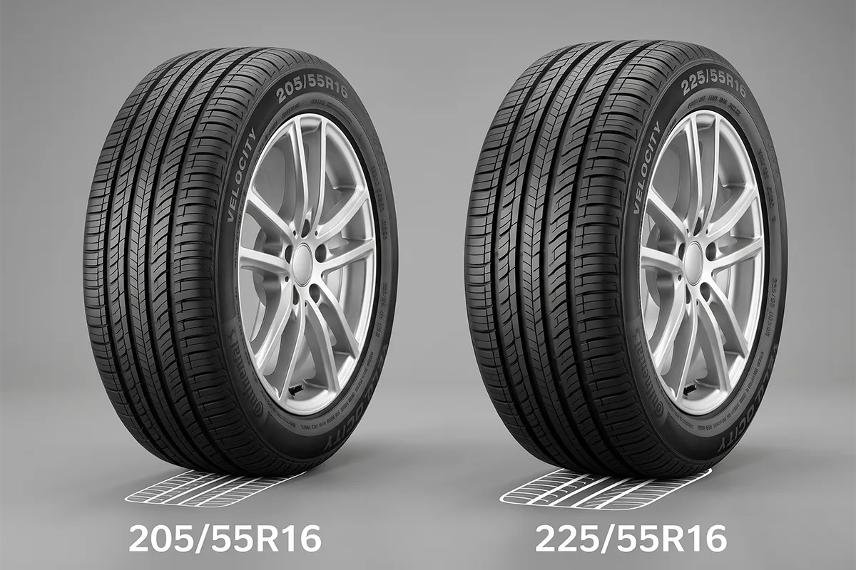 205/55R16 and 225/55R16