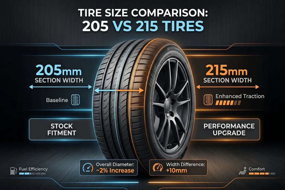 205 vs 215 Tires