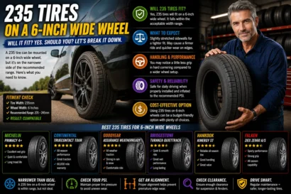 235 Tires on a 6-Inch Wheel