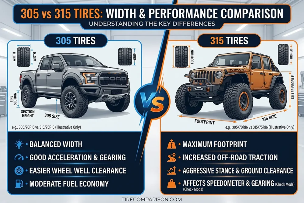 305 vs 315 Tires