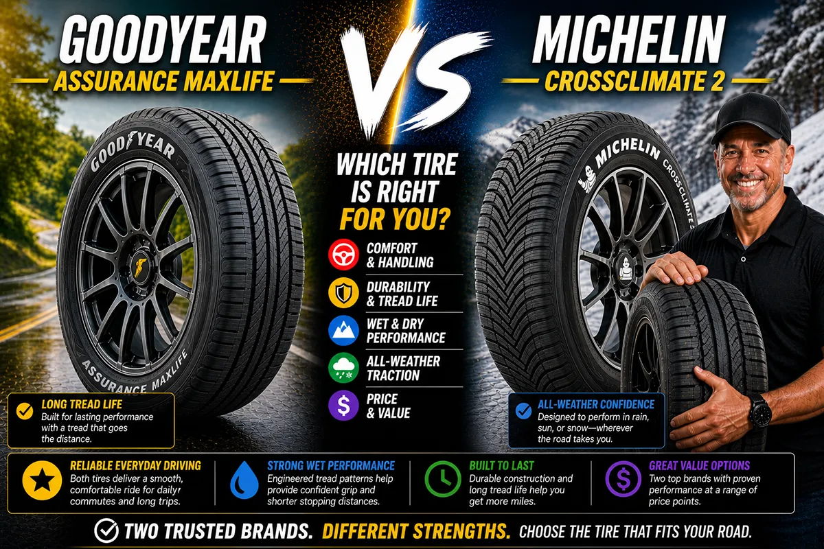 Goodyear Assurance MaxLife vs Michelin CrossClimate 2