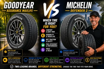 Goodyear Assurance MaxLife vs Michelin Defender 2