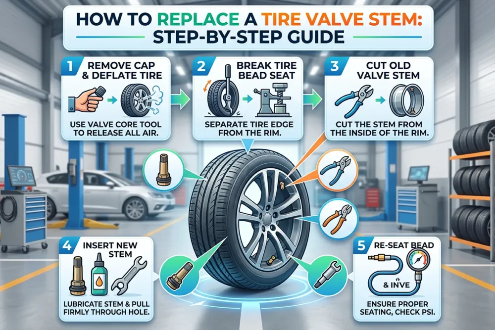 How to Replace a Tire Valve Stem