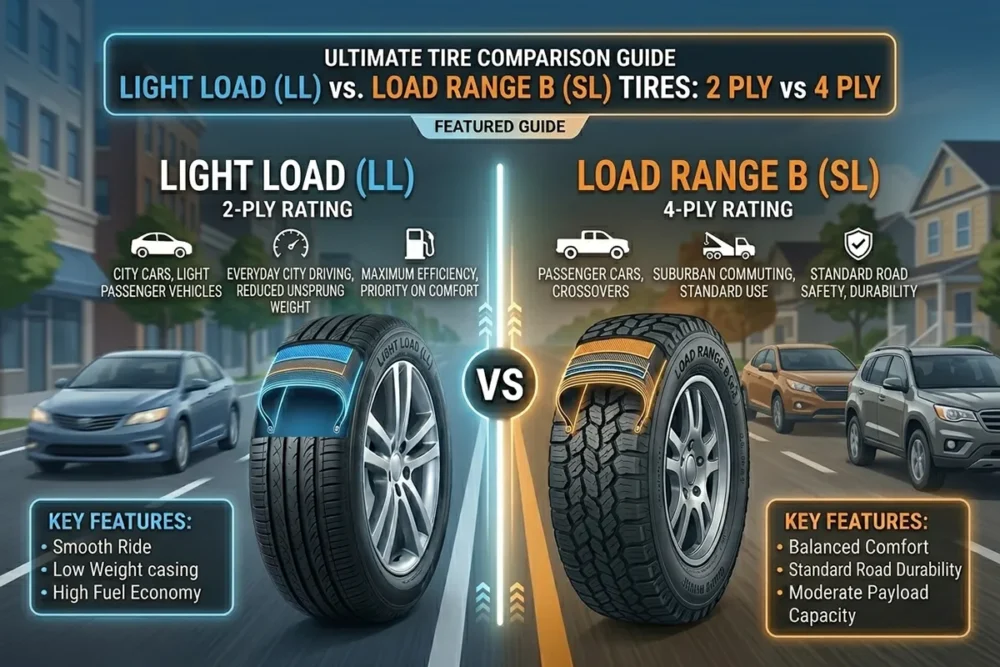 Light Load (LL) vs. Load Range B Tires