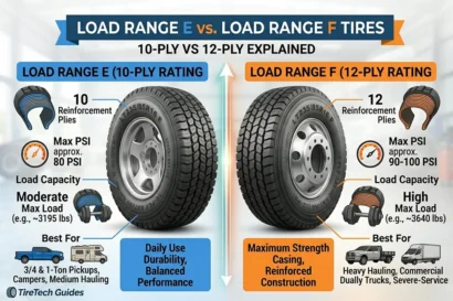 Load Range E vs. Load Range F Tires
