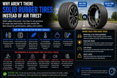 Solid Rubber Tires Instead of Air Tires