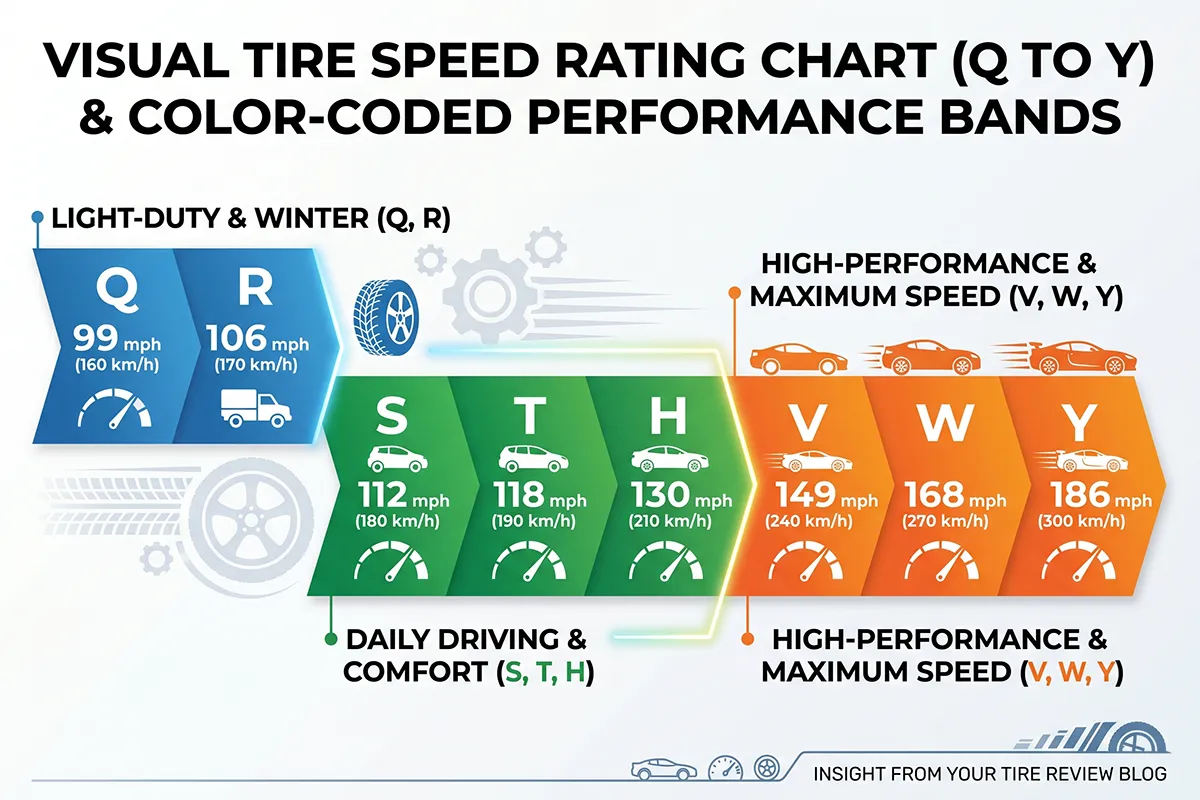 Visual Tire Speed Rating Chart