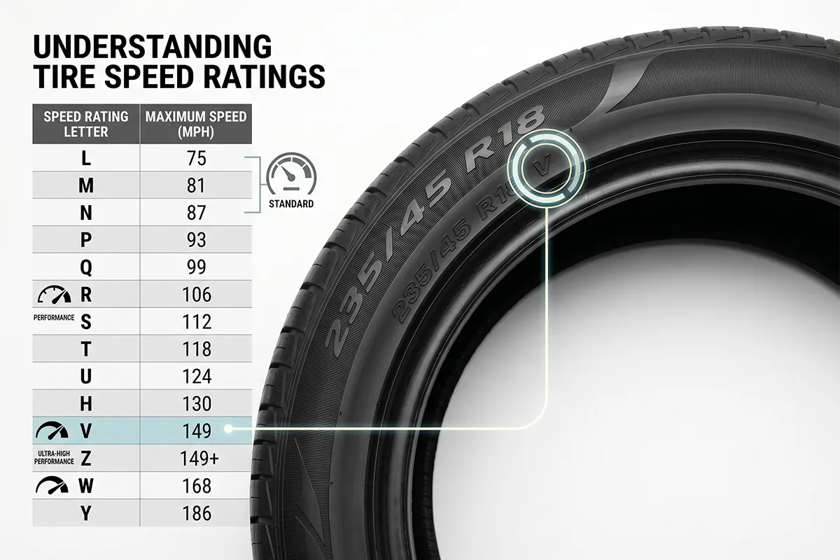 What Is a Tire Speed Rating