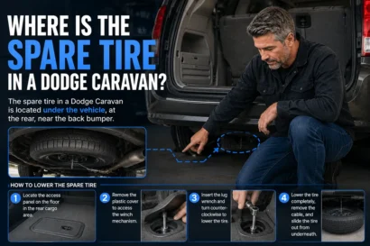 Where Is the Spare Tire in a Dodge Caravan