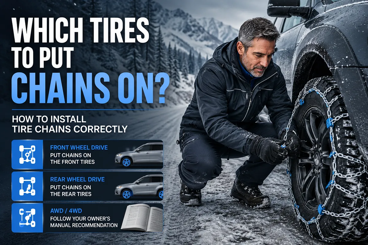 Which Tires to Put Chains On