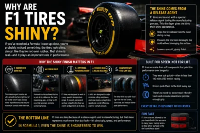 Why Are F1 Tires Shiny