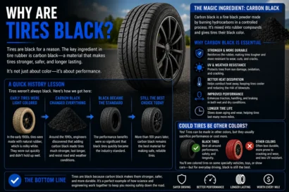 Why Are Tires Black and Not Another Color