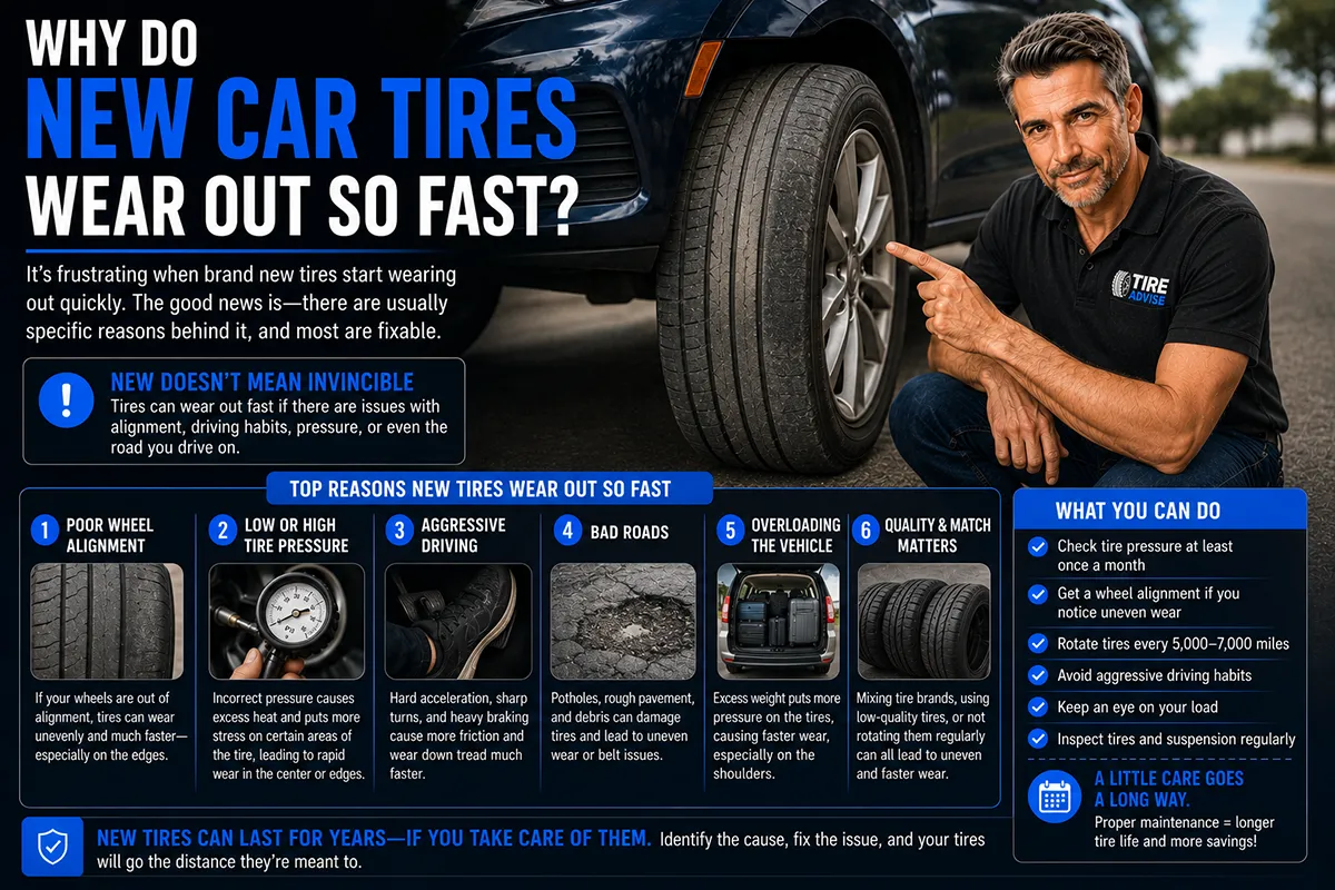 Why Do New Car Tires Wear Out So Fast