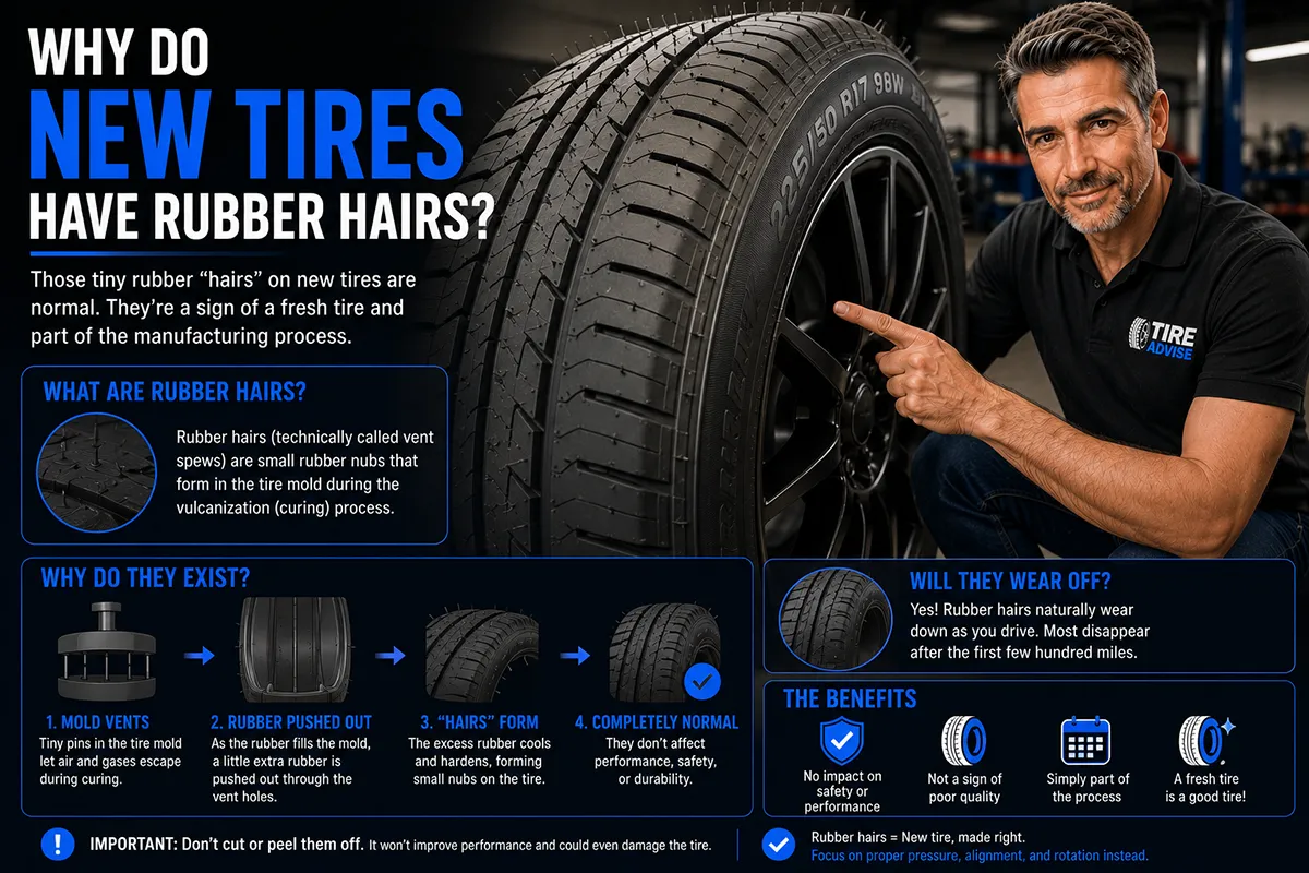 Why Do New Tires Have Rubber Hairs